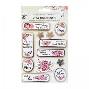 Little Birdie Adhesive Embellishments - Beautiful Mother [CR72185]